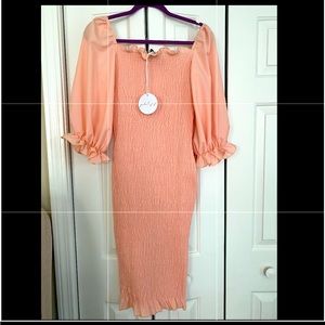 Petal and Pup Off Shoulder Midi Dress